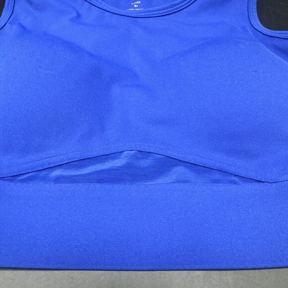 Knix Blue Racerback Pullover Sports Bra Sz Small S+ Padded Stretch Athletic Gym - Picture 2 of 8